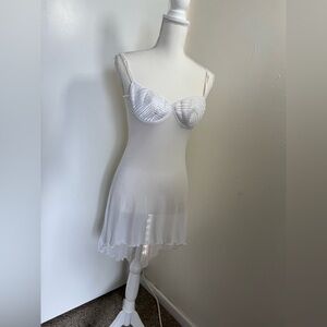 Vintage white lingerie slip dress 🤍 Size Medium